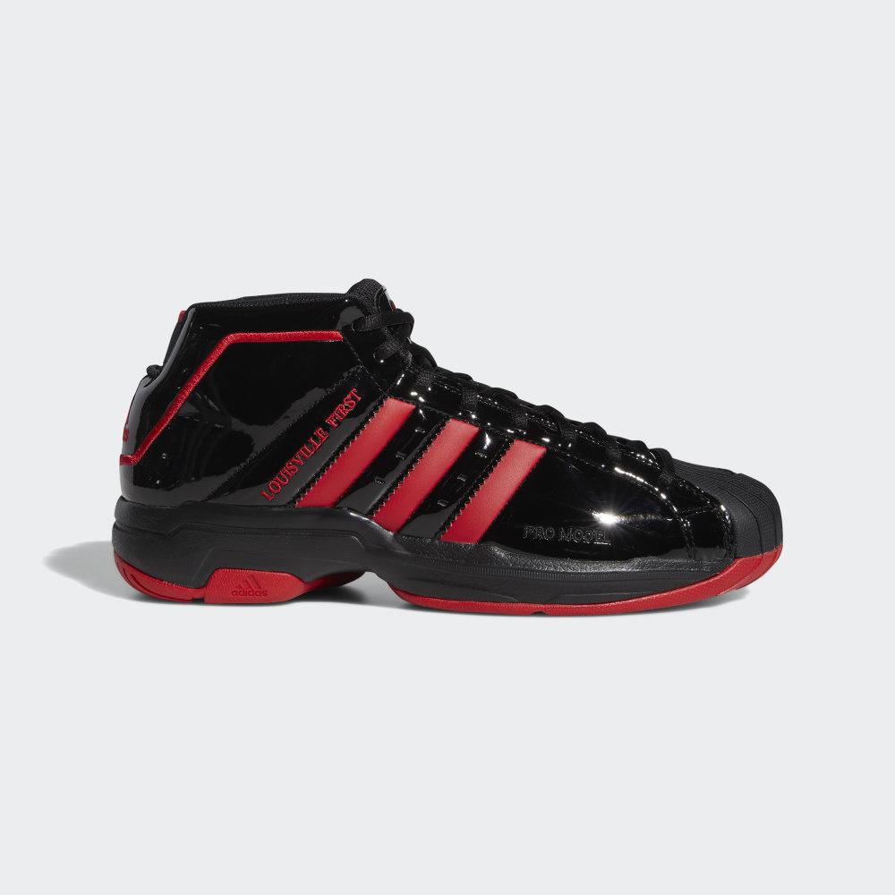 Adidas Men's Pro Model 2G Shell Toe Basketball Shoes Black/Deep Red/Black Ireland FV4197